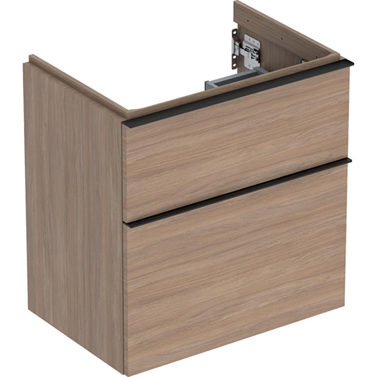 Alakaappi Geberit iCon pesualtaalle, kahdella laatikolla, compact 592 mm - ALAKAAPPI iCON 592X416X615MM TAMMI