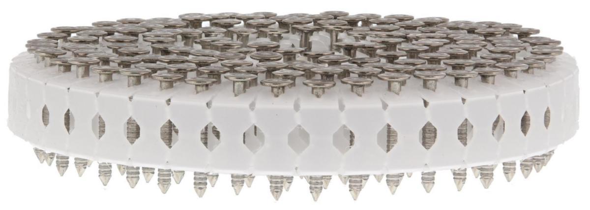 Konenaula+kaasu Paslode 0° muovinauhasidottu - Ulkotilat, Käyttöluokka 3 - NAULAKAASUPAKKAUS IM45GN 2,8X32 A2 KAMPA 1000KPL+KAASU