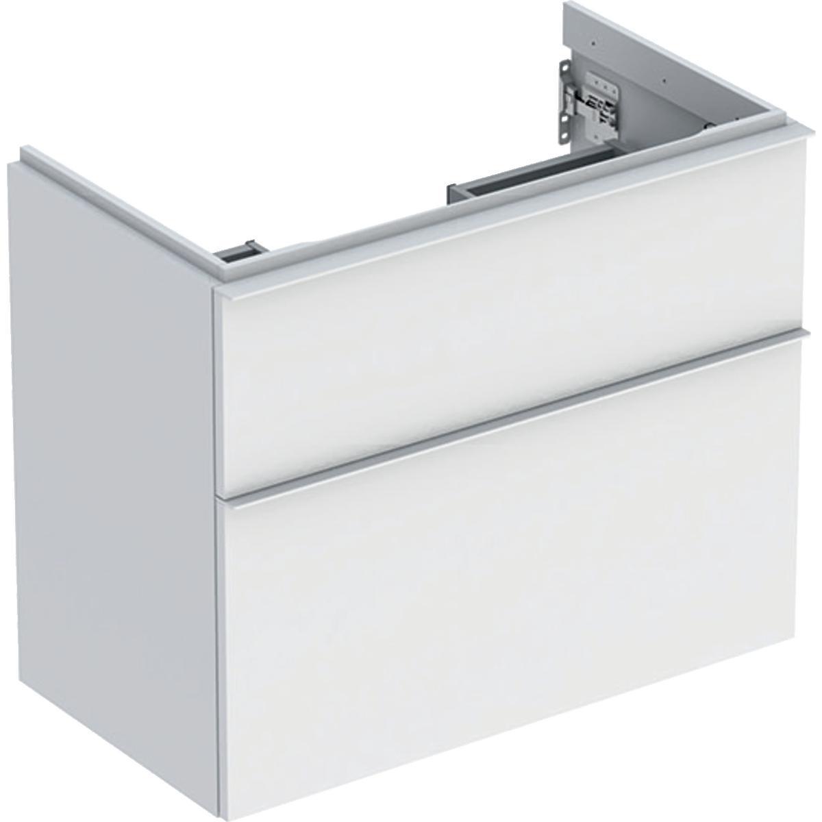 Alakaappi Geberit iCon pesualtaalle, kahdella laatikolla, compact 740 mm - ALAKAAPPI iCON 740X416X615MM MATTAVALKOINEN