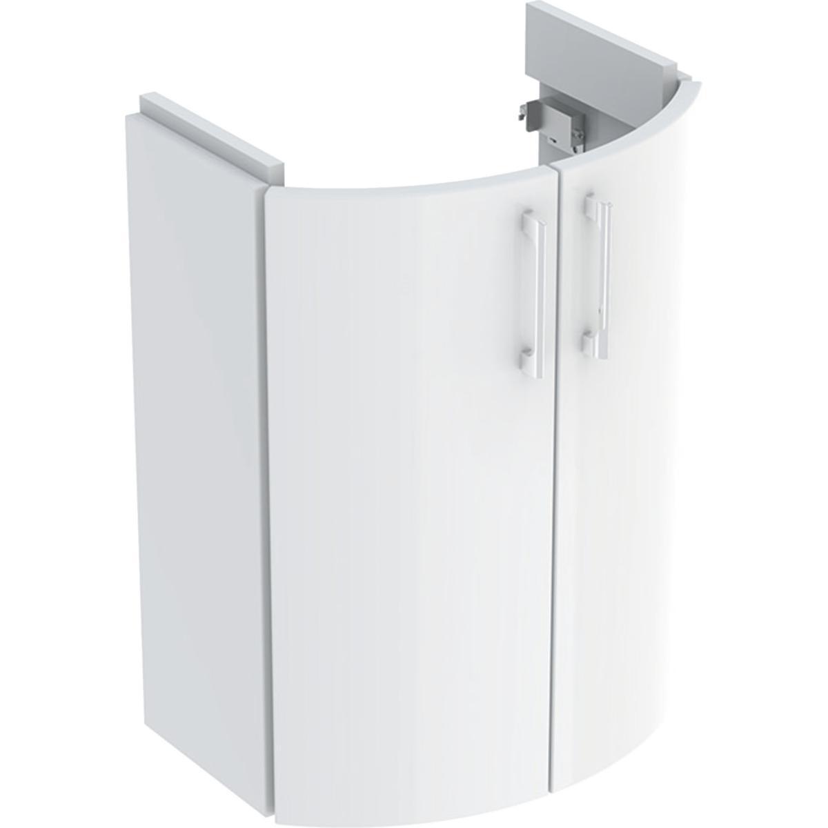 Allaskaappi IDO Glow pyöreä, kahdella ovella - ALLASKAAPPI GLOW 96362-21 500 PYÖREÄ VALKOINEN