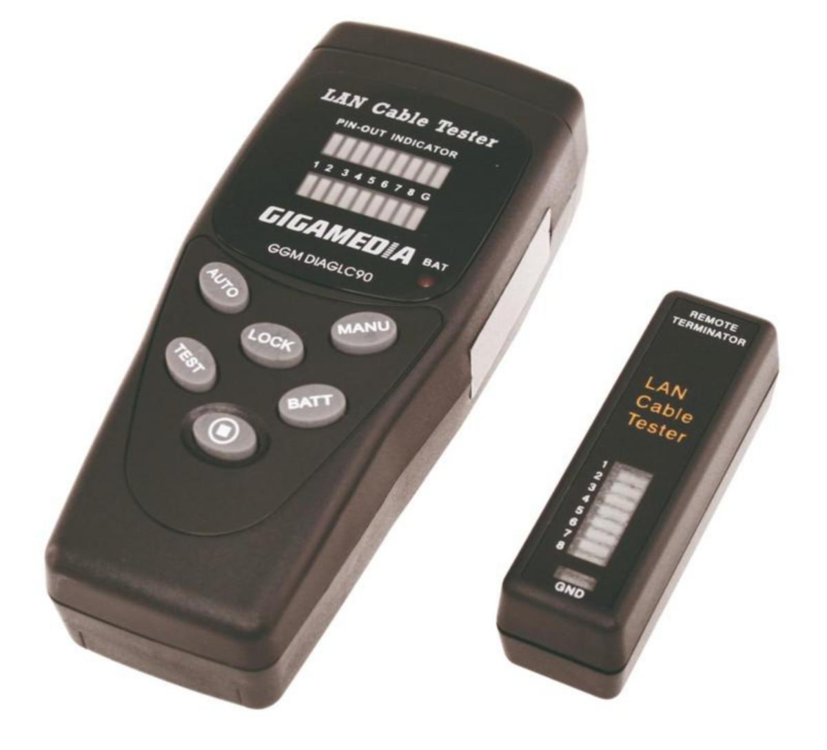 Lähiverkkotesteri Gigamedia - LÄHIVERKKOTESTERI GIGAMEDIA LÄHIVERKKOTESTER LED-ILMAISIN