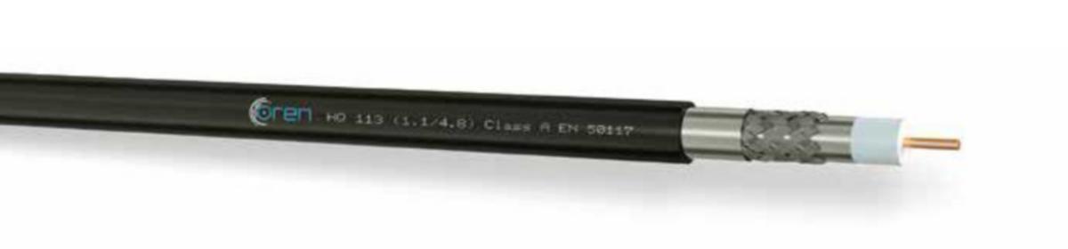 Antennikaapeli Laatuantenni Ören Kablo RG6 AL113 PE - ANTENNIKAAPELI LA RG6 MUSTA PE 6.8MM A FCA K100