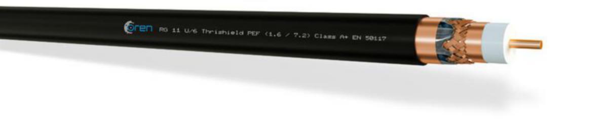 Antennikaapeli maa Laatuantenni Ören Kablo RG11 Fca CU117 - ANTENNIKAAPELI MAA LA RG11 MUSTA 10.0MM A+ FCA K500