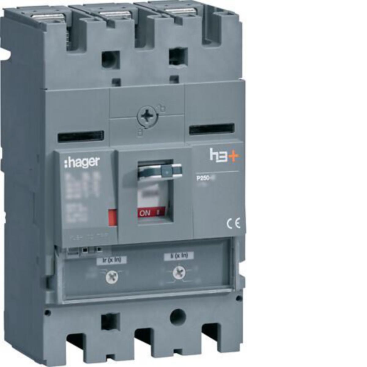 Kompaktikatkaisija Hager h3+ TM - KOMPAKTIKATKAISIJA H3+ P250 TM 3N 200A 25KA