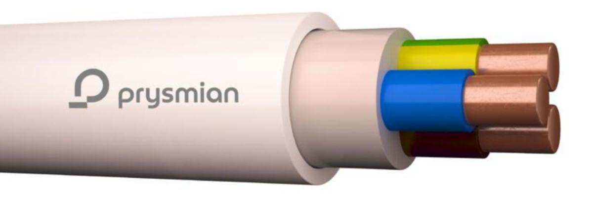 Asennuskaapeli MMJ 3x6 CCA - ASENNUSKAAPELI-HF PRYSMIAN AFUX-HF C-PRO 3X6S Cca K400