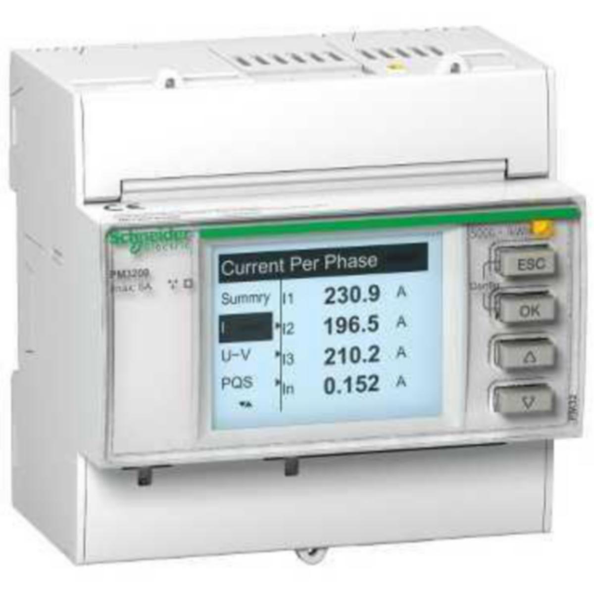 Tehomittari Schneider Electric PM3000-sarja - ENERGIAMITTARI POWERLOGIC PM3200 TEHOMITTARI CT X/5