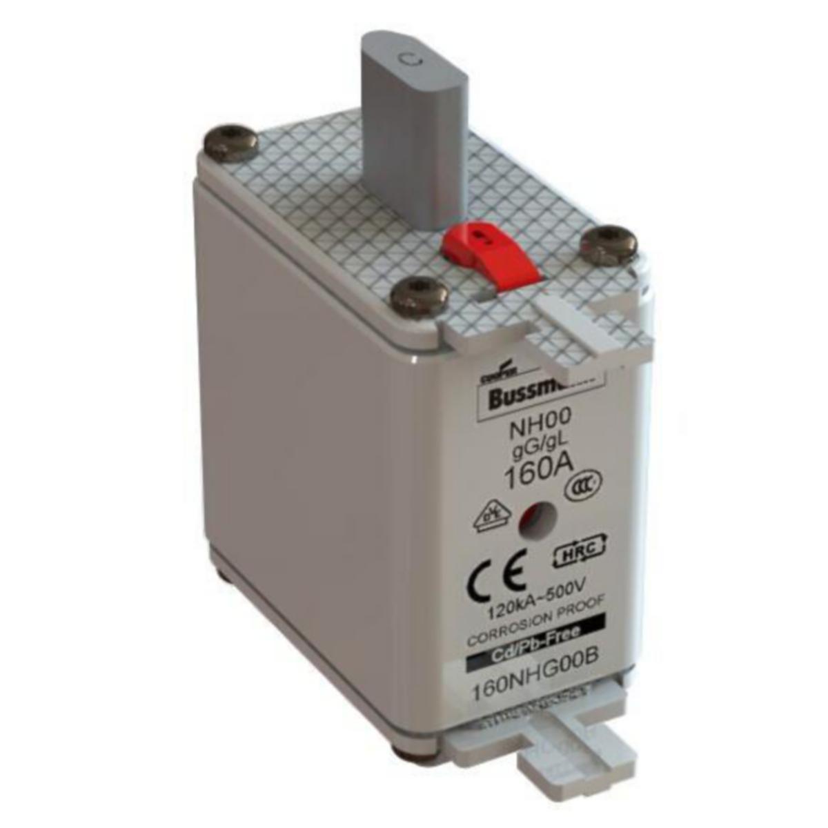Kahvasulake Bussmann 500VAC - KAHVASULAKE BUSSMANN 160NHG00B 500VAC gG-gL 160A 00