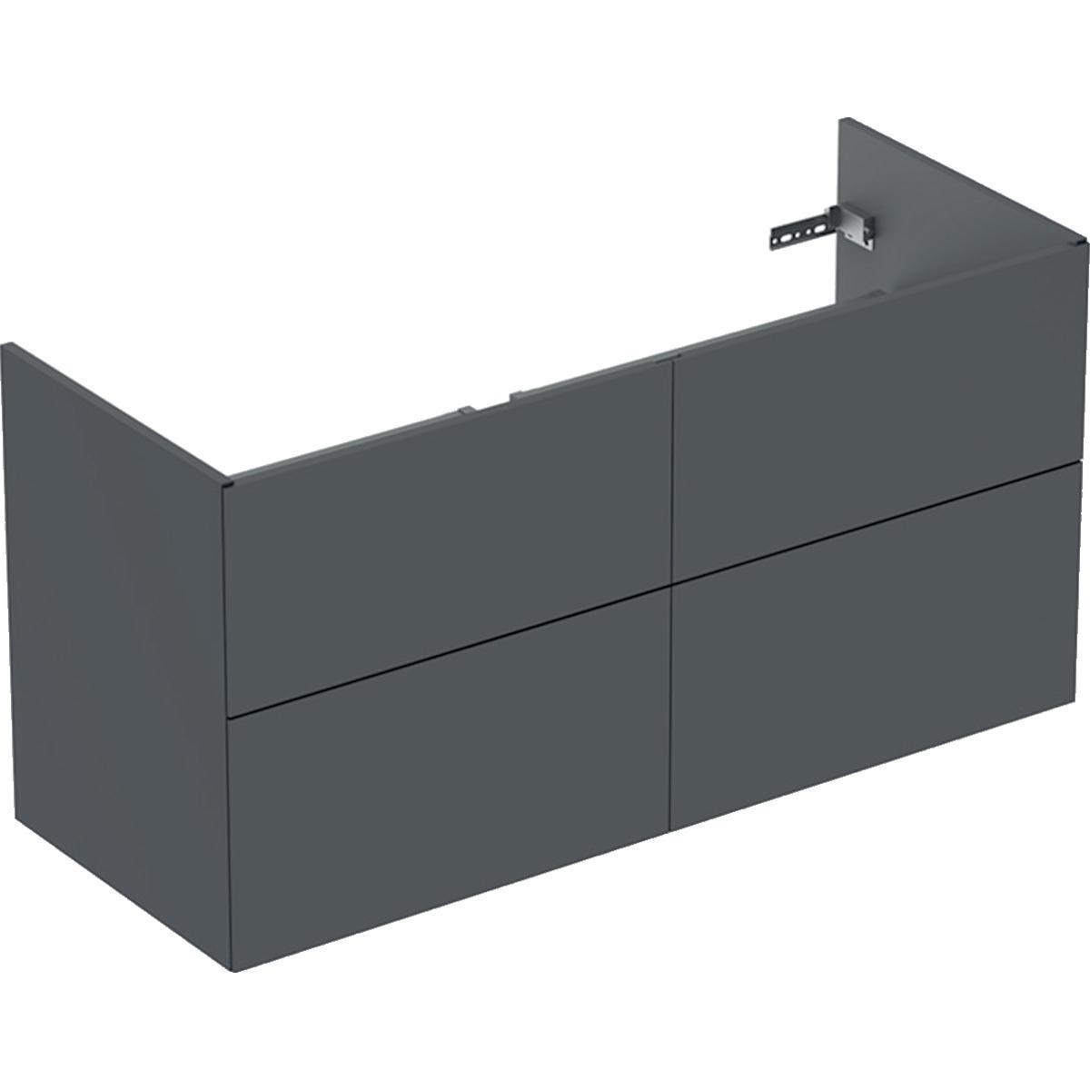 Allaskaappi IDO Elegant tasoaltaalle, neljällä laatikolla 1200 mm - ALLASKAAPPI ELEGANT (LTK) 9751672111 IDO 1200 MUSTA