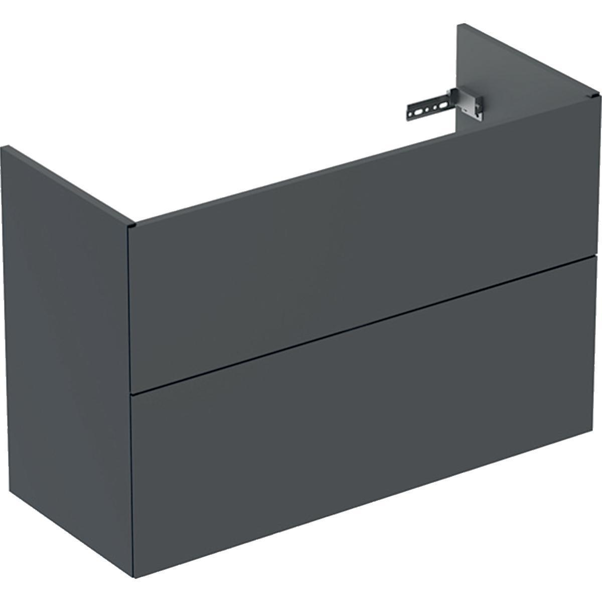 Allaskaappi IDO Elegant tasoaltaalle, kahdella laatikolla, Compact 900 mm - ALLASKAAPPI ELEGANT (LTK) 9741372111 IDO 900 COMP. MUSTA