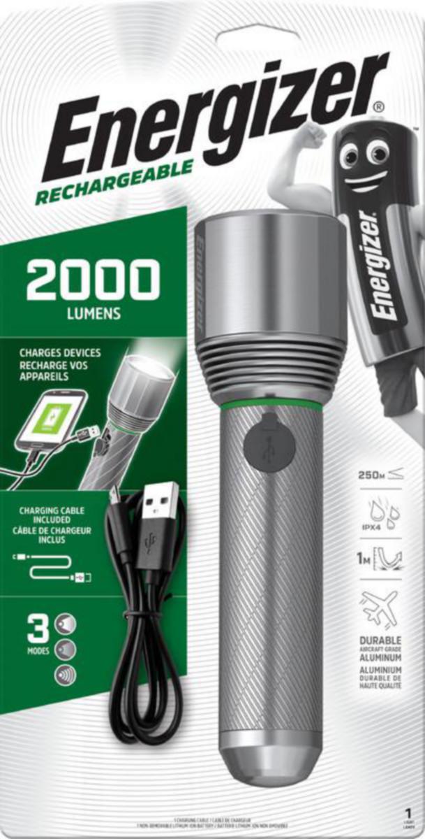 Käsivalaisin LED Energizer Rechargeable 2000 - KÄSIVALAISIN LED ENERGIZER ENR RECHMETAL 2000 HH