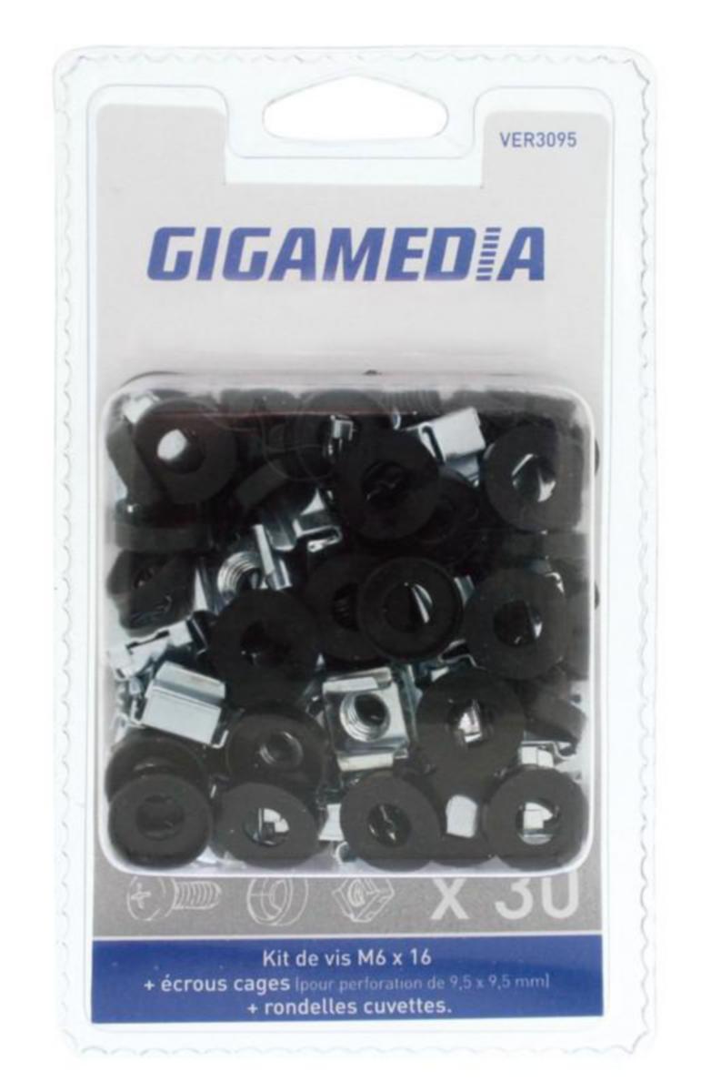 Korimutteri Gigamedia - KAAPPITARVIKE GIGAMEDIA KORIMUTTERI M6 30 KPL/PKT