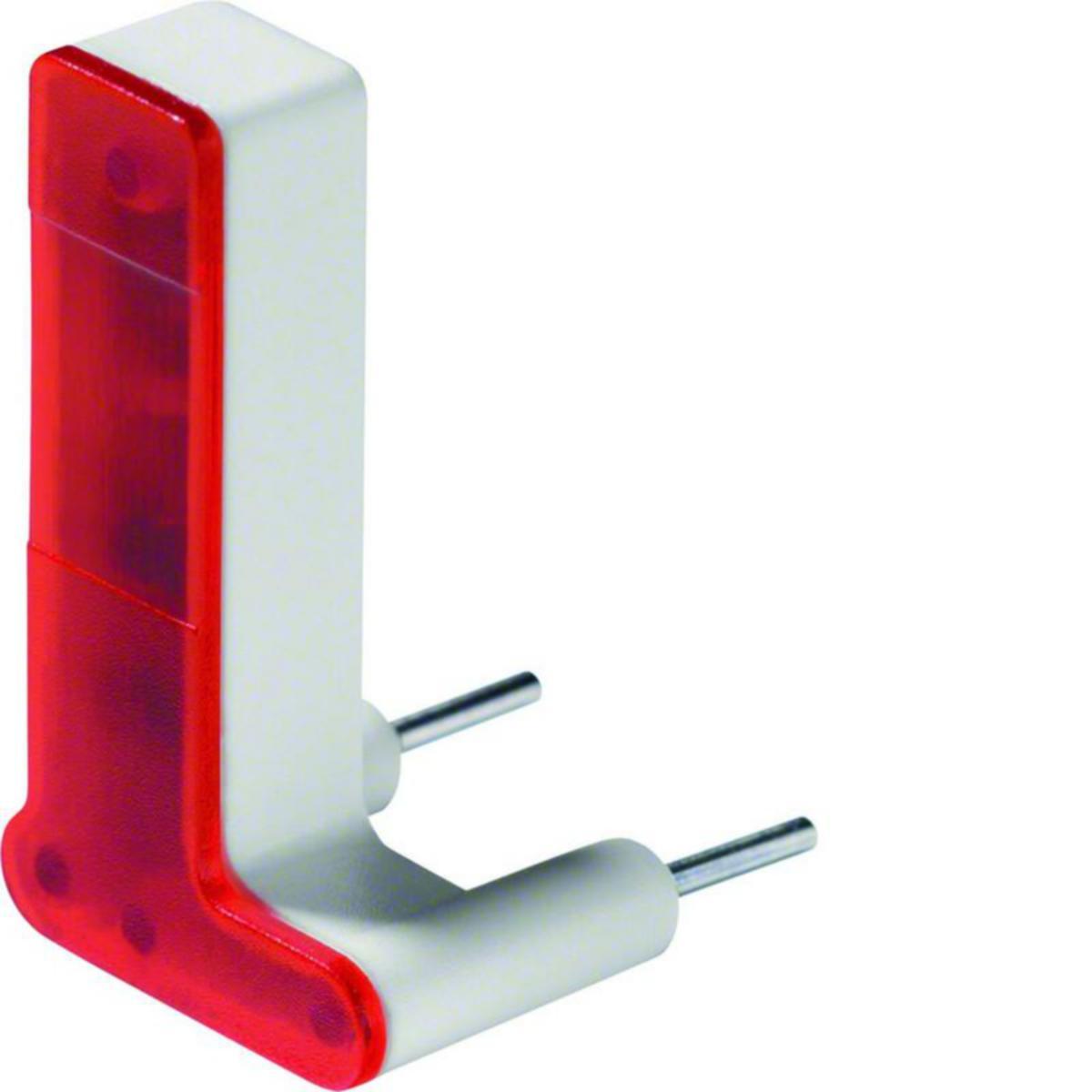 Merkkilamppu Hager W.1 - MERKKILAMPPU W.1 PUN LED 230VAC 0.4MA KONTR.