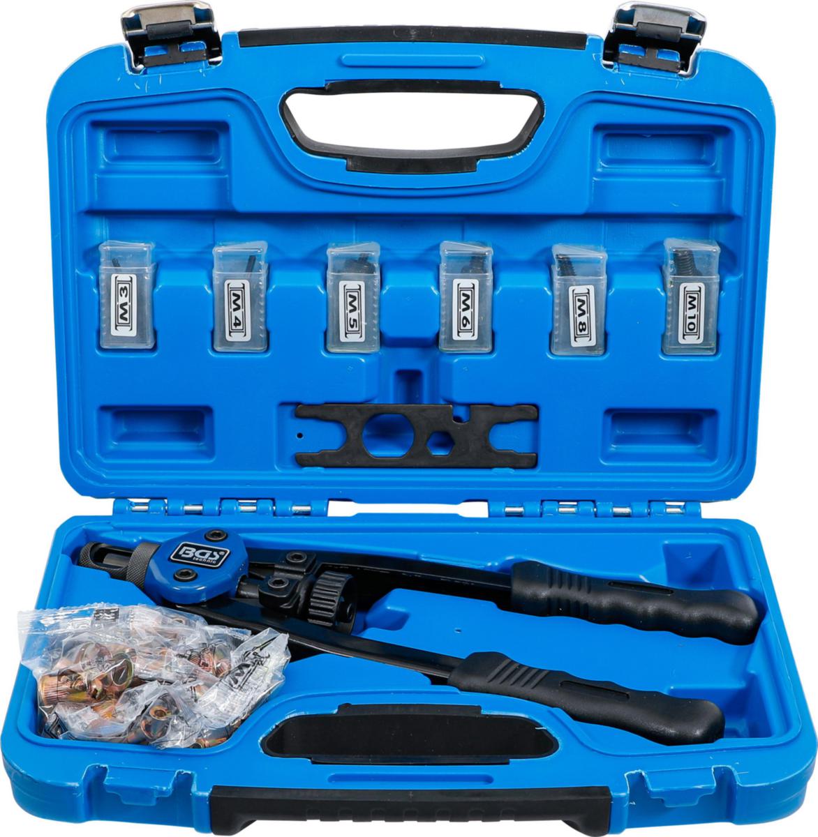 Niittimutteripihtisarja BGS 68osaa - NIITTIMUTTERIPIHTISARJA BGS M3-M10 68-OS
