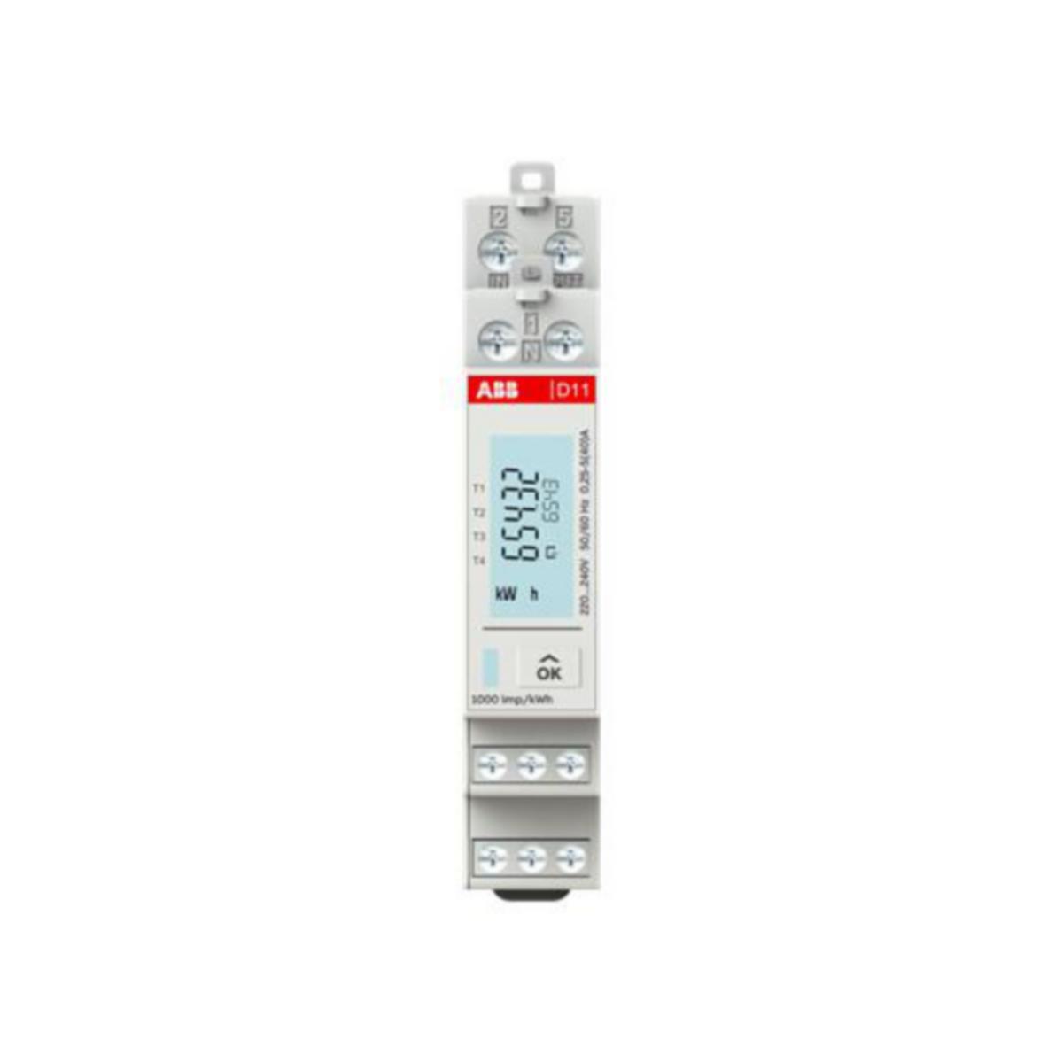 Energiamittari DIN ABB 1-vaiheinen - ENERGIAMITTARI DIN ABB 1V, 40A, MID LK.B, M-BUS