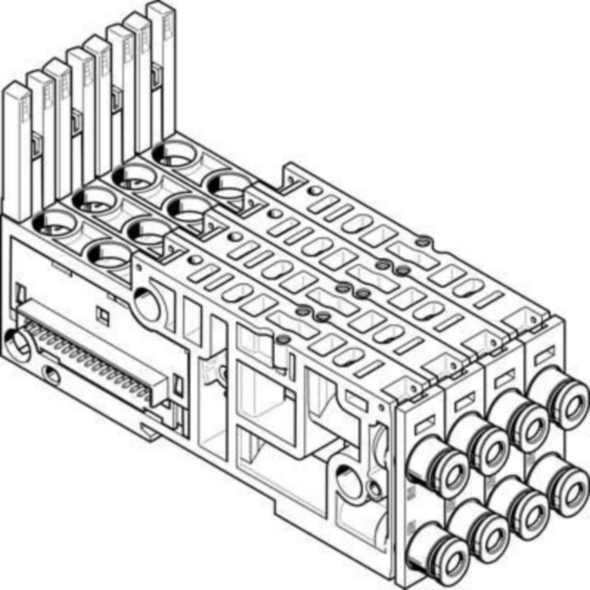 Pohjalevy Festo VMPAL - POHJALEVY 561090 FESTO VMPAL-AP-4X10-QS4-2