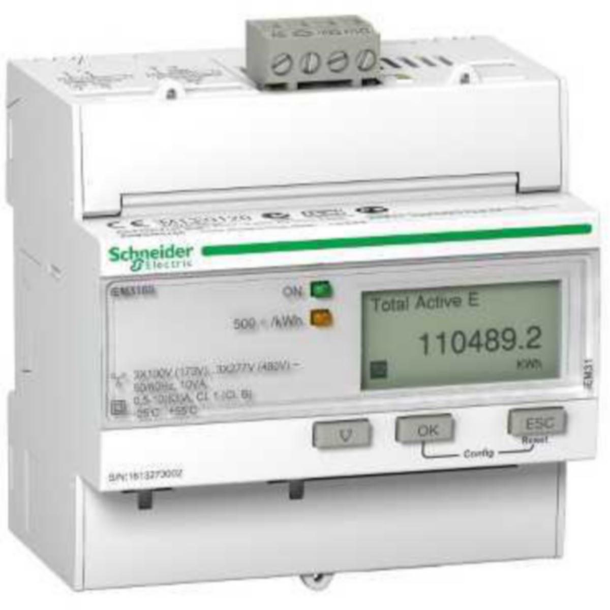 Energiamittari DIN Schneider Electric Acti 9 - ENERGIAMITTARI DIN ACTI 9 IEM3165 3V 63A LK1 DIN