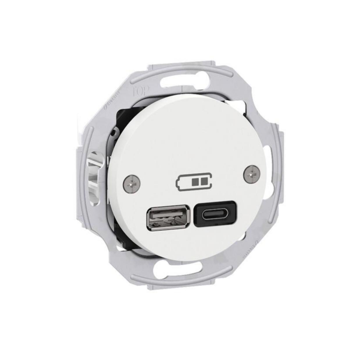 Telerasia Schneider Electric Renova - TELERASIA RENOVA USB-LATAUS PR. A+C 45W VAL