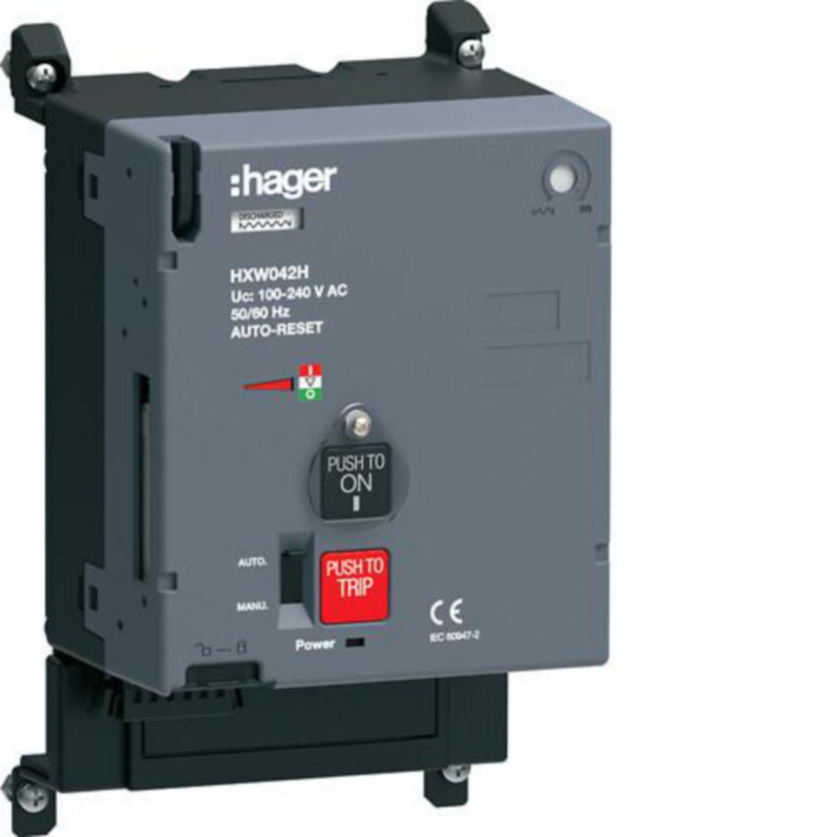 Moottoriohjain Hager h3+ P630 - MOOTTORIOHJAIN H3+ P630 110-240VAC AUTO-RESET -T.