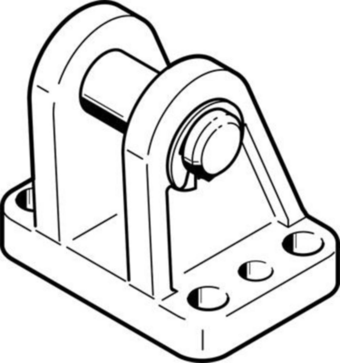 Laakeripukkikiinnike Festo LBG /LBG-…-R3 - LAAKERIPUKKIKIINNIKE 2078794 FESTO LBG-50-R3