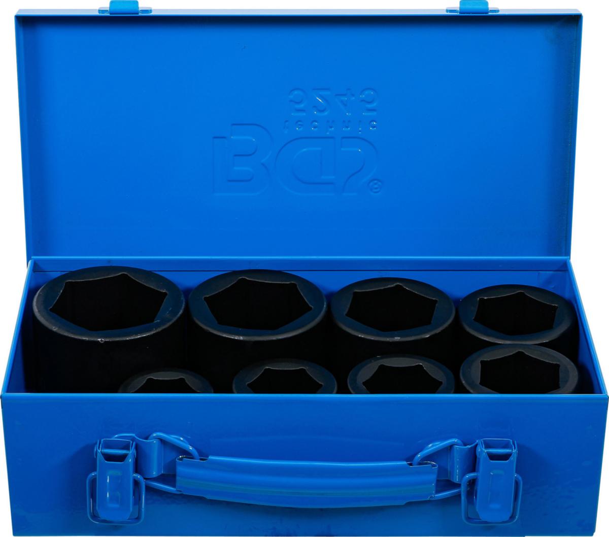 Voimahylsysarja BGS kuusiokanta 8osaa - VOIMAHYLSYSARJA, KUUSIOKANTA BGS 25MM (1) 27-50 MM 8-OS