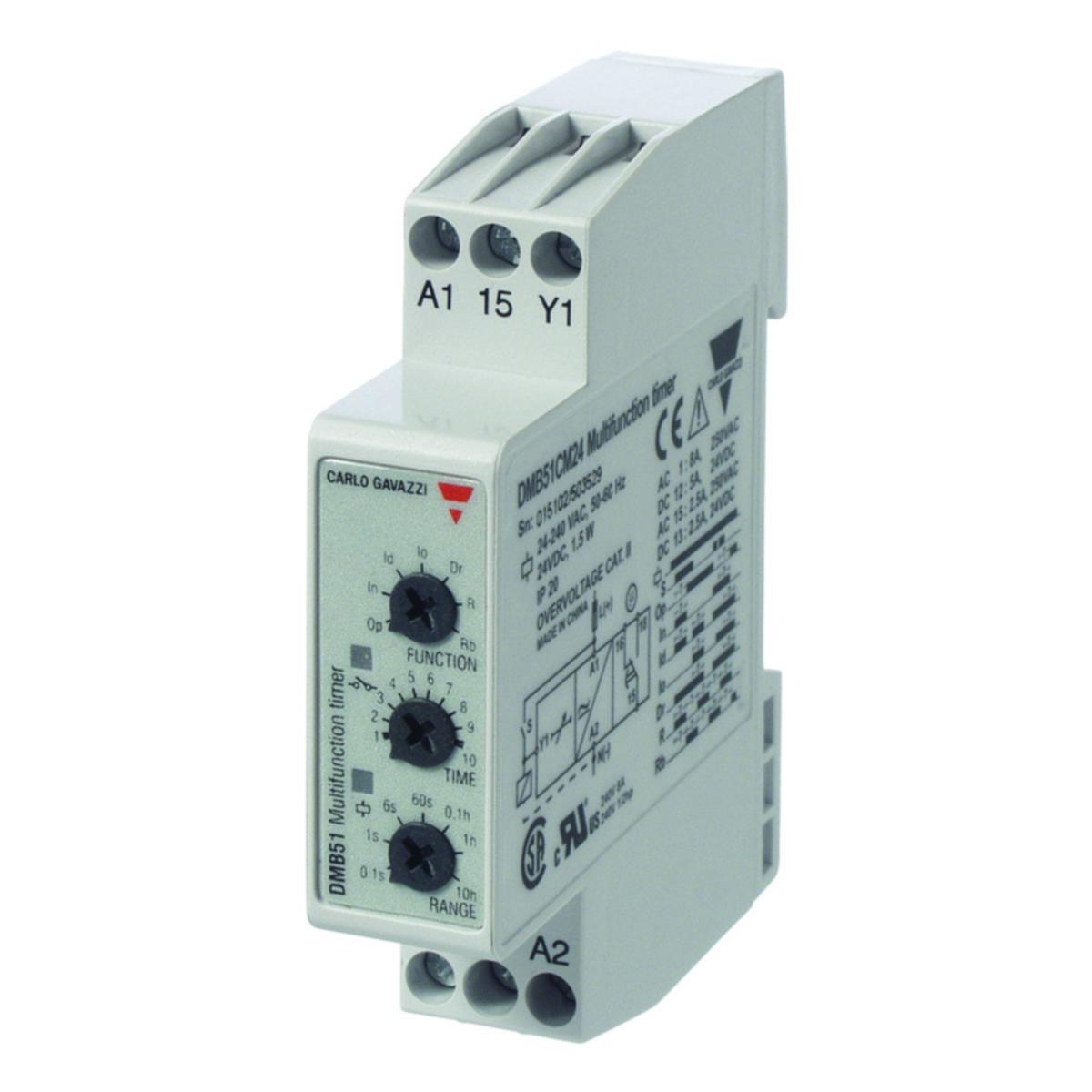Aikarele monitoimi Carlo Gavazzi - AIKARELE MONITOIMI CG DMB51CM24 24VDC/24-240VAC