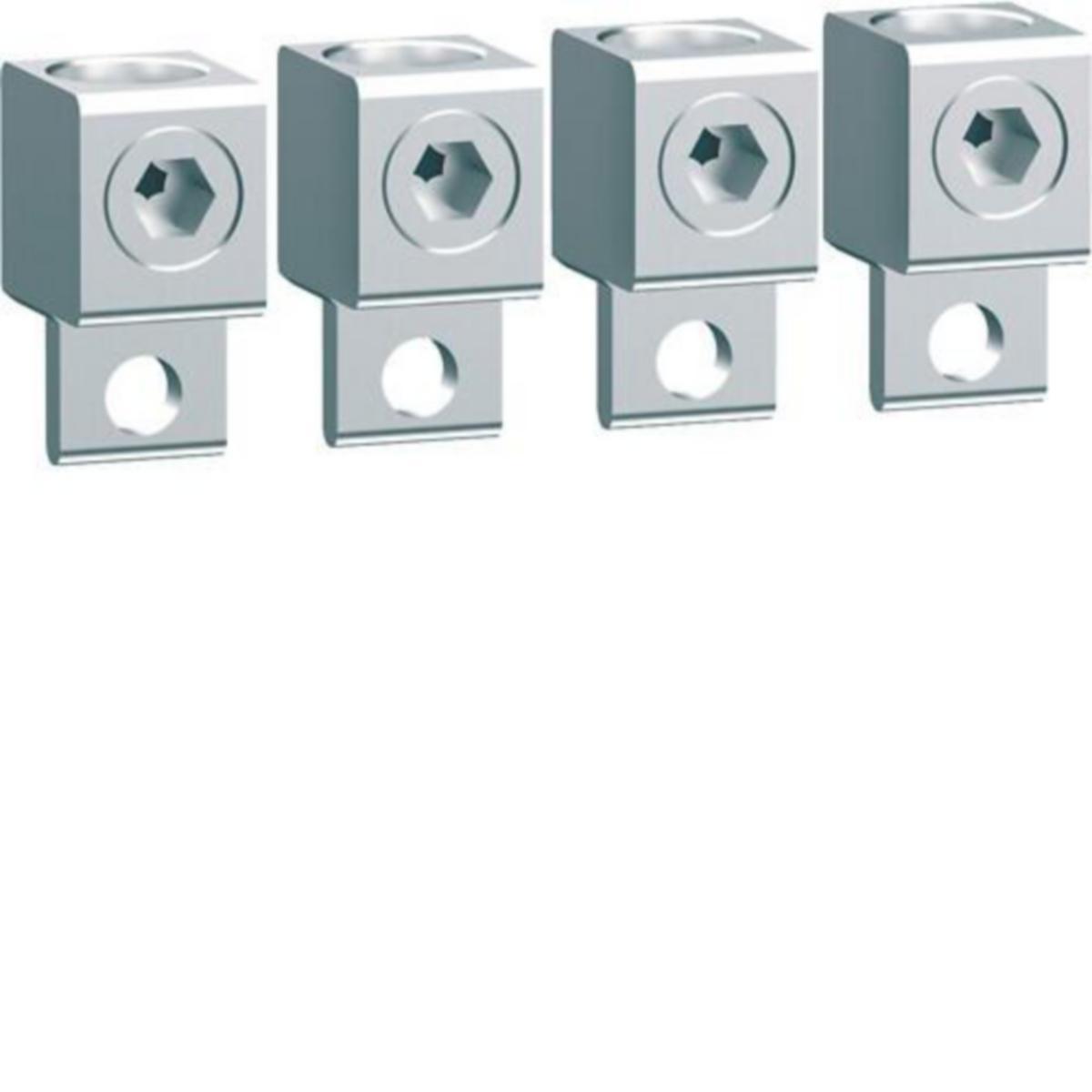 Liitinpakkaus Hager h3+ kehikkoliitin - LIITINPAKKAUS H3+ KEHIKKO ULKOAS. CU/AL 4N P160