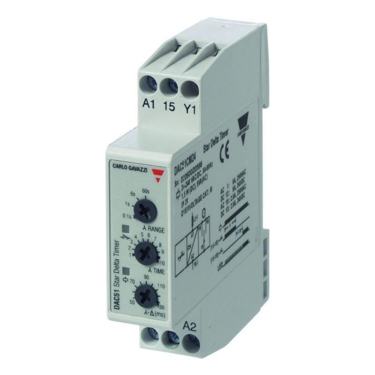 Aikarele Carlo Gavazzi - AIKARELE TYÖ/TAUKO CG DCB51CM24 0.1S-100H 1VK/8A