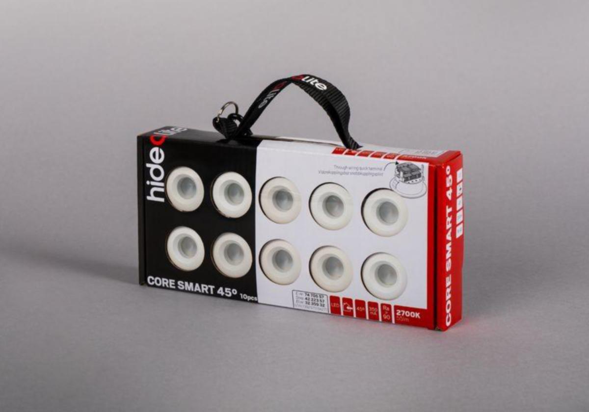 Alasvalo Hide-a-lite Core Smart - ALASVALO HIDE A LITE IP44 60lm 45° 1,2W 2700K WH