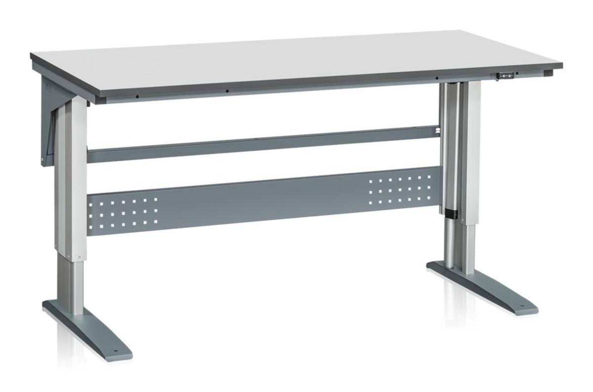 Sähköpöytä WFI W 375 harmaa laminaatti - SÄHKÖPÖYTÄ KORK. 685-1135MM WFI W375 1600X800MM HARM LAMIN