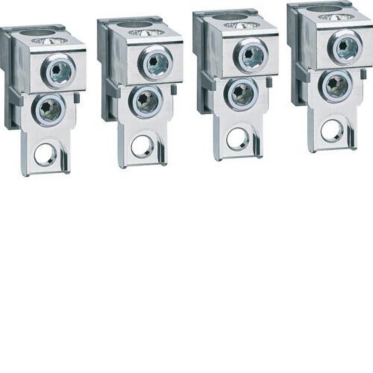 Liitinpakkaus Hager h3+ kehikkoliitin - LIITINPAKKAUS H3+ KEH. P250 CU/AL 3N 2X35-120MM²