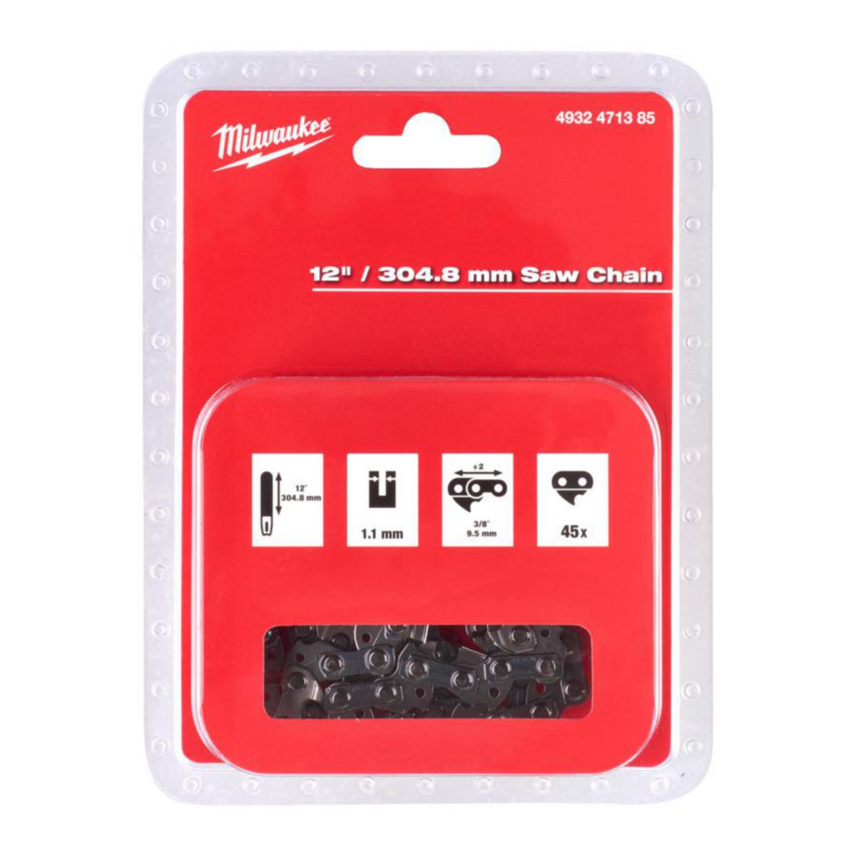 Teräketju Milwaukee M18 FCHS 3/8X304,8X1,1 - TERÄKETJU M18FCHSC MILWAUKEE 3/8X304,8X1,1 30CM