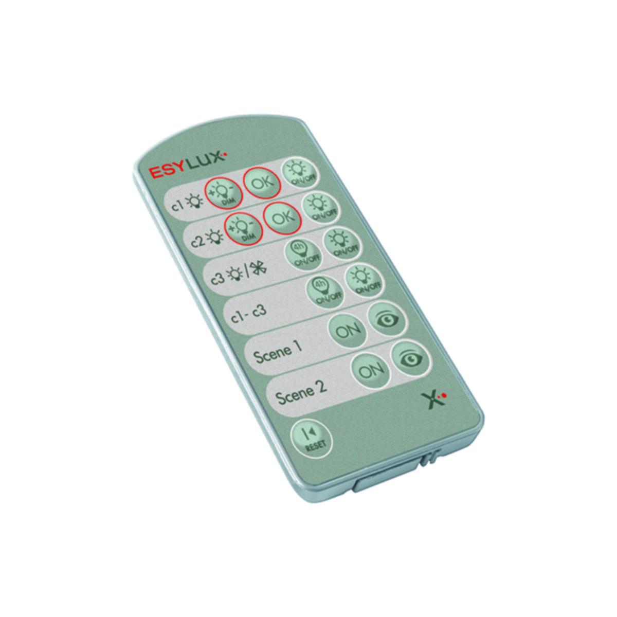 Kauko-ohjain ESYLUX - KAUKO-OHJAIN ESYLUX MOBIL-PDI/USER HOPEA/VIHREÄ