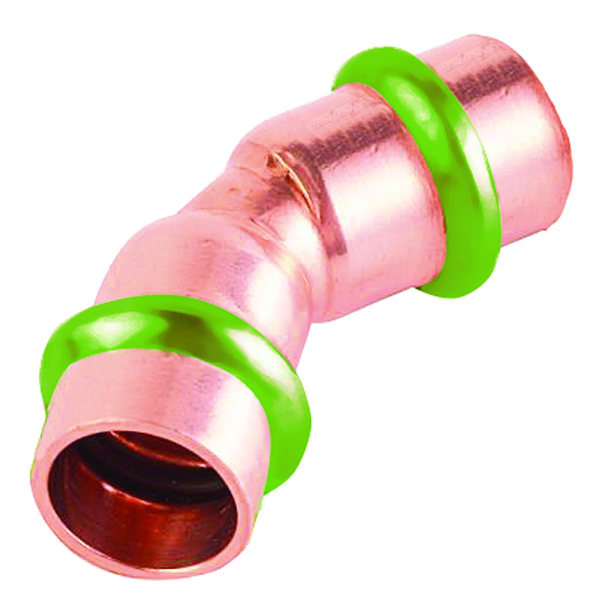 Käyrä 45° A-press kupari V - KÄYRÄ 45 KUPARI A-PRESS 15 V