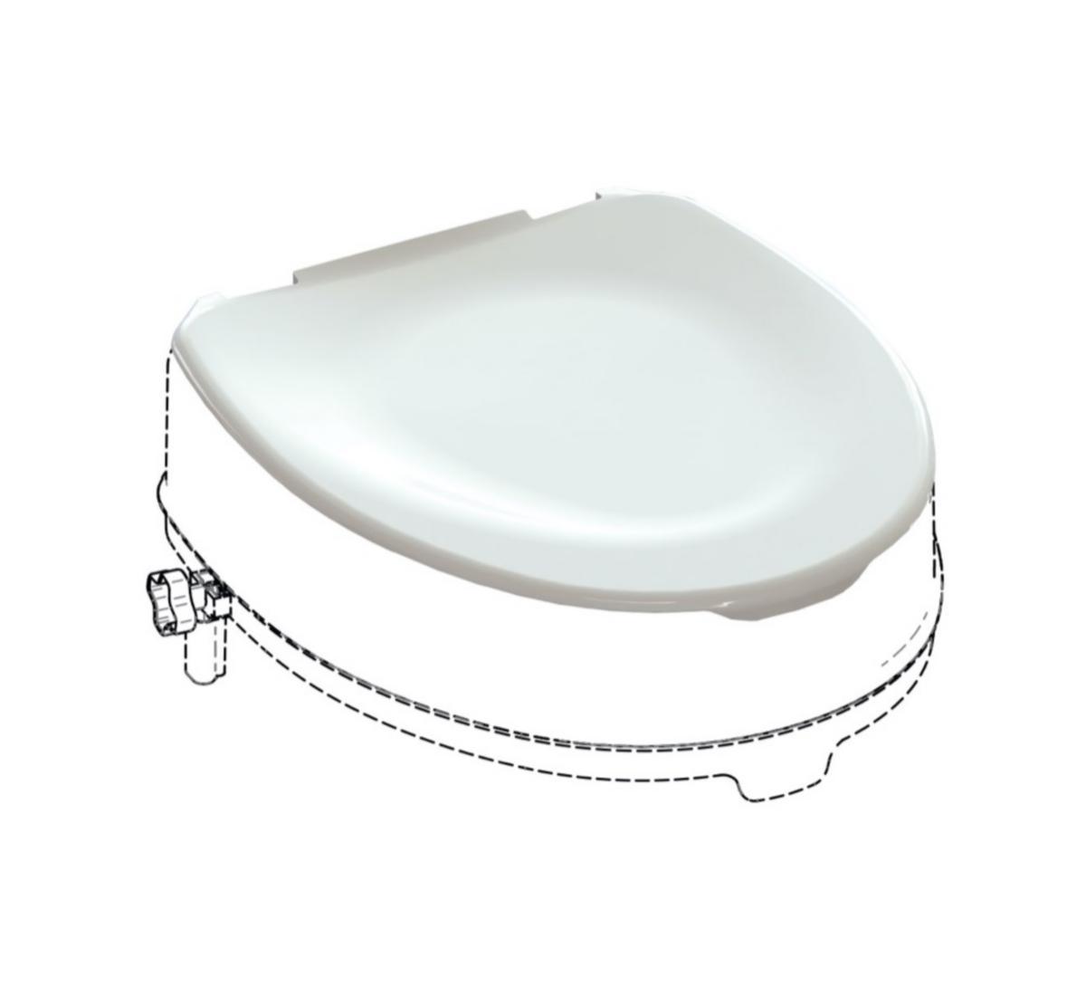 WC-korokeistuimen kansi Polaria King - WC-ISTUINKOROKKEEN KANSI KING-L-KN VALKOINEN