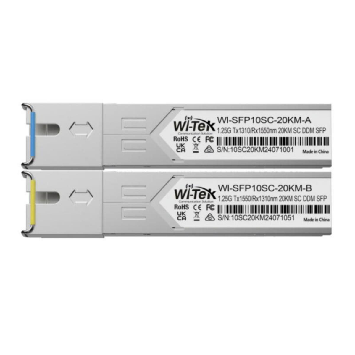 Ethernet kytkintarvike Wi-Tek SFP moduuli - ETHERNET KYTKINTARVIKE WI-TEK SFP TX/RX 20KM SCUPC SINGLE SM