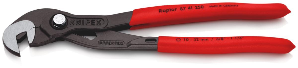 Mutteripihdit Knipex 8741 Raptor - MUTTERIPIHTI 10-32MM SB KNIPEX 8741250SB MV