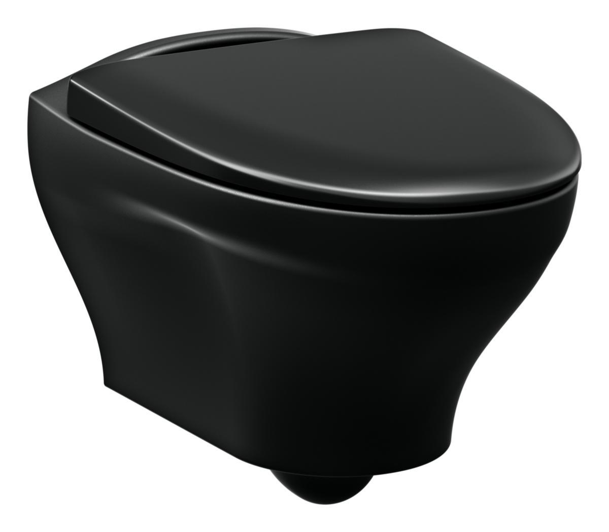 Seinä-WC Gustavsberg Estetic - SEINÄ-WC ESTETIC MATTA MUSTA SC&QR ISTUINKANSI