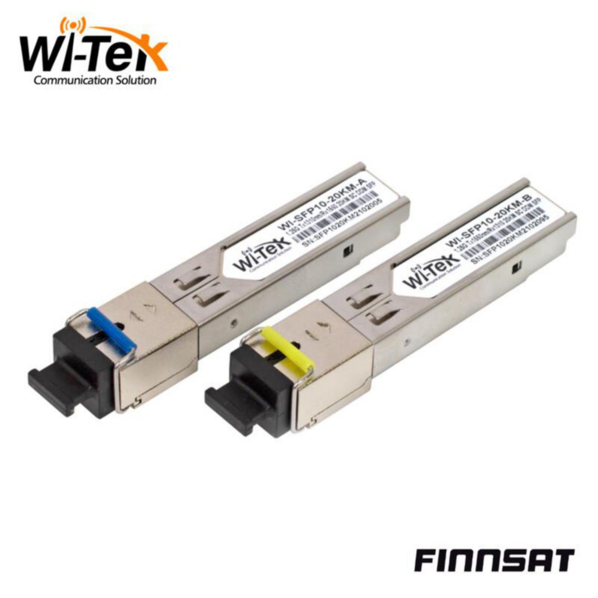Ethernet kytkintarvike Wi-Tek SFP moduuli - ETHERNET KYTKINTARVIKE WI-TEK SFP TX/RX 20KM LCUPC SINGLE SM