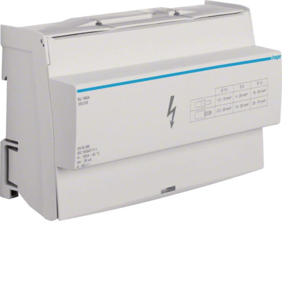 Haaroitusliitin Hager kannella - HAAROITUSLIITIN HAGER KJ160A 4N 160A KANNELLA