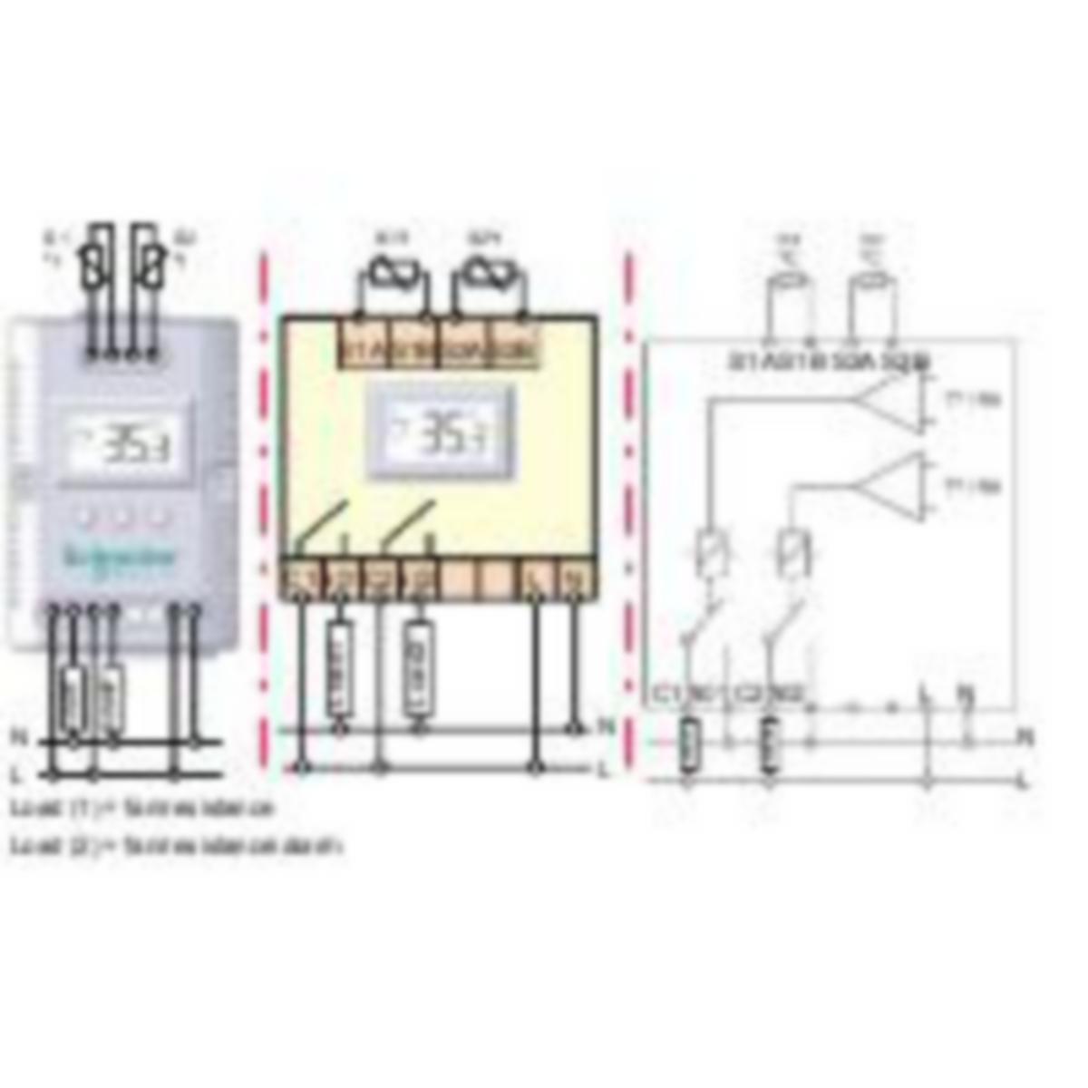 Termostaatti Schneider Electric Universal Enclosures - TERMOSTAATTI UNIVERSAL ENCL ELEKTRON TERMOSTAATTI 230VAC