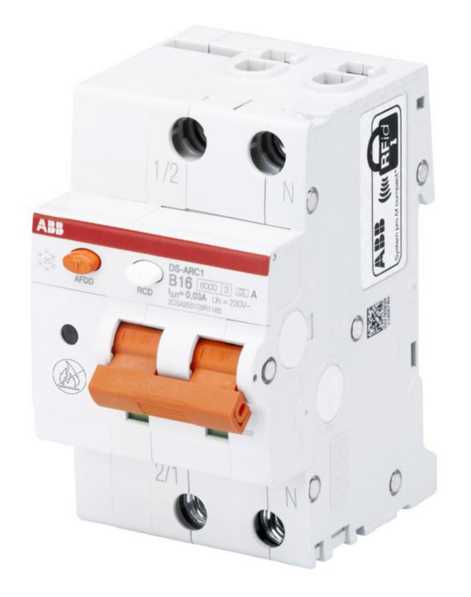 Valokaarivikasuoja ABB DS-ARC1 - VALOKAARIVIKASUOJA DS-ARC1 2-NAPAINEN B-KÄYRÄ 10A 30MA