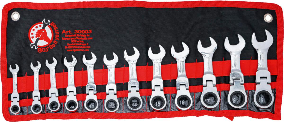Räikkäkiintoavainsarja BGS 30003 12osaa - RÄIKKÄKIINTOAVAINSARJA 12-OS BGS 30003