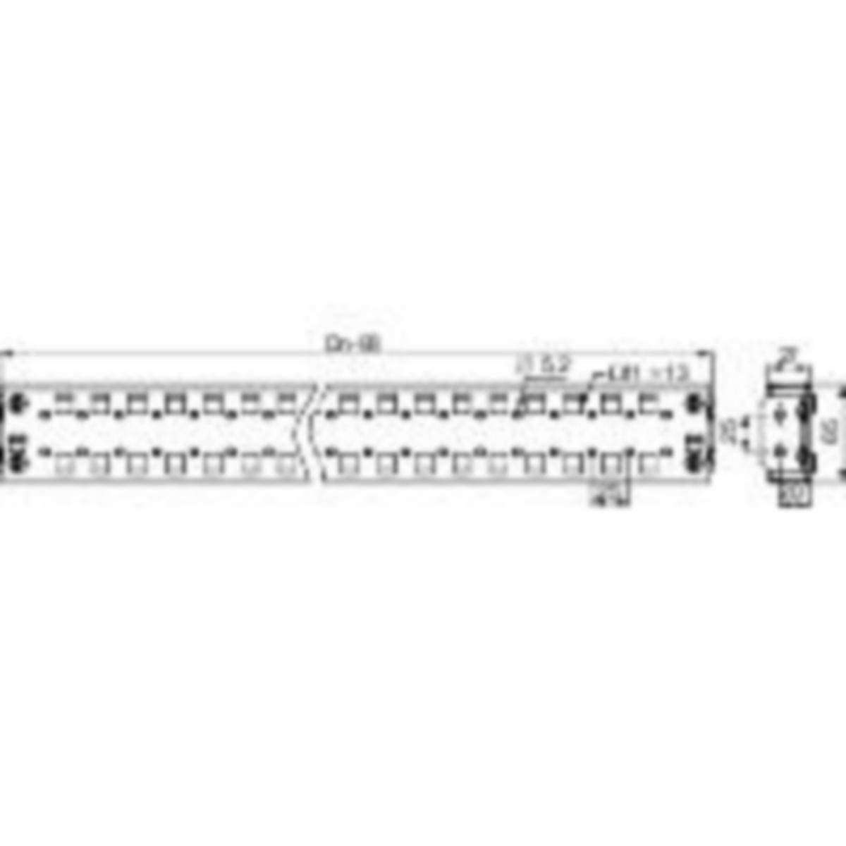 Asennuskisko Schneider Electric Universal Enclosures - KESKUKSEN LISÄTARV UNIVERSAL E AS.KISKOT 2KPL 2RIVI LEV 400MM