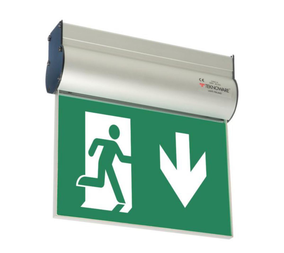 Poistumistievalaisin Teknoware Opas 10 - OPASTEVALAISIN TEKNOWARE TW80251W 230V AC/DC LED