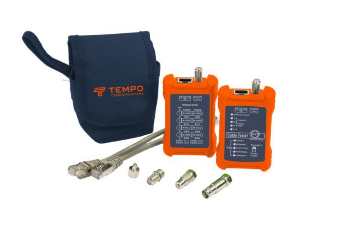 Lähiverkkotesteri Tempo - LÄHIVERKKOTESTERI LÄHIVERKKOTESTERI RJ45 & A/V