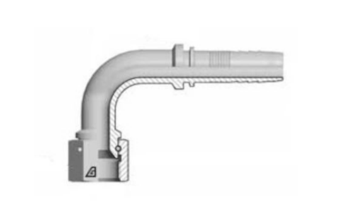 Hydrauliikkaliitin Dunlop Hiflex PTE JIC 90° - PTE JIC-90°-24-24 LIITIN DH A23054-24-24