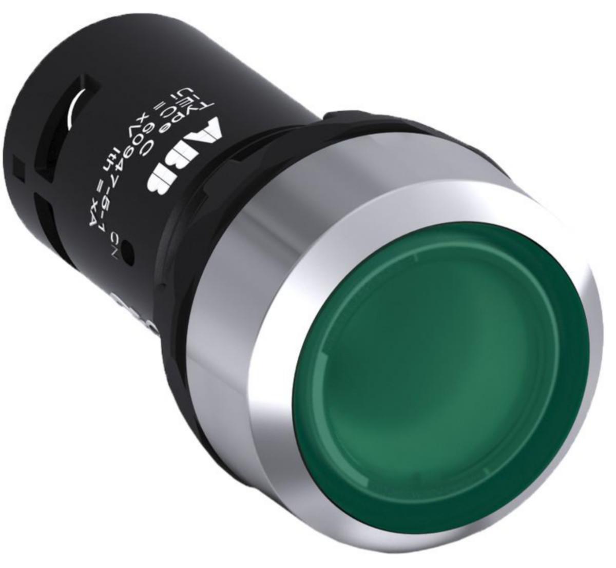 Tasovalopainike ABB Compact - TASOVALOPAINIKE COMPACT VIHREÄ, PALAUTUMATON, 1NO