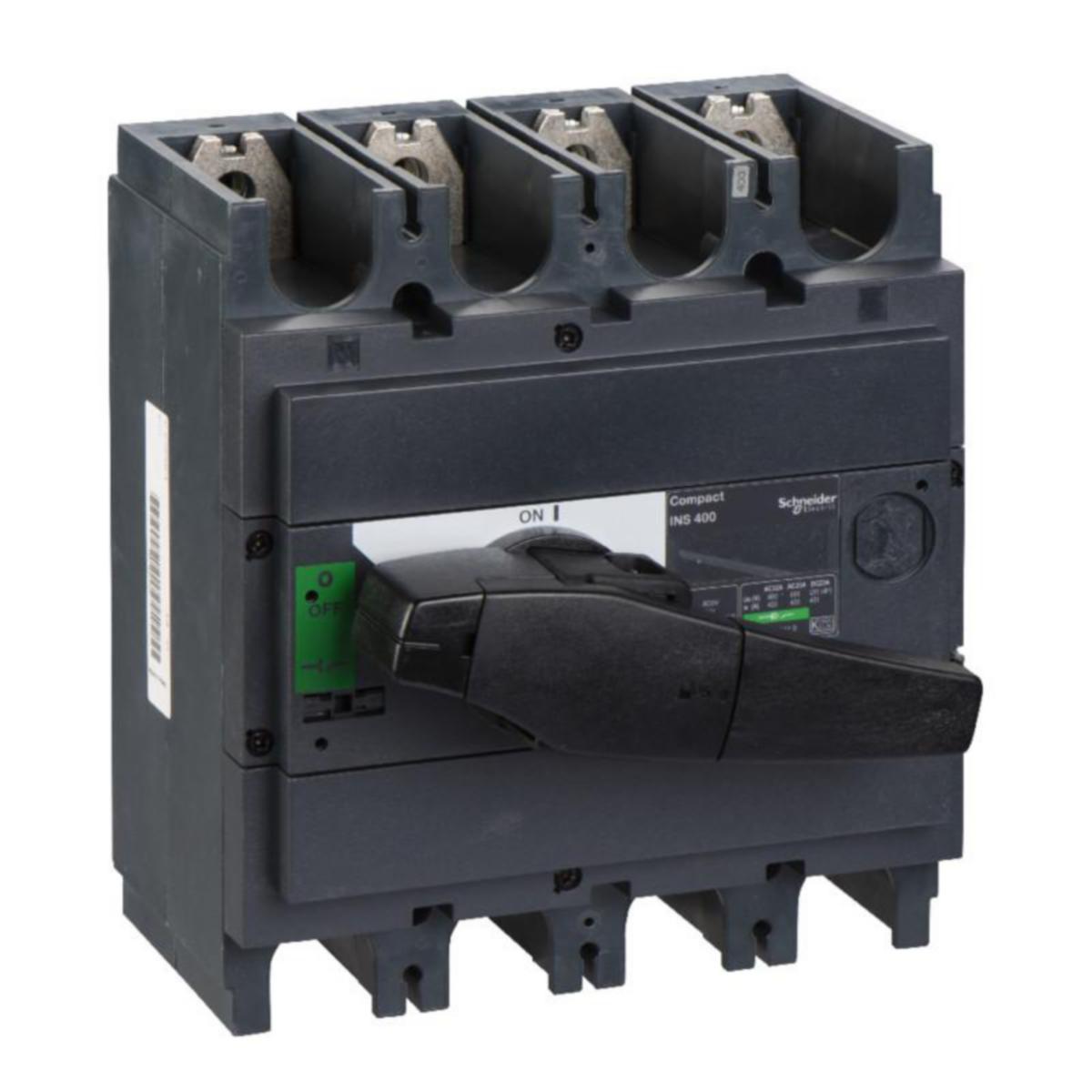 Kuormankytkin vääntö Schneider Electric Compact - KUORMANKYTKIN VÄÄNTÖ COMPACT 31111 INS400 4X400A 690V MUSTA