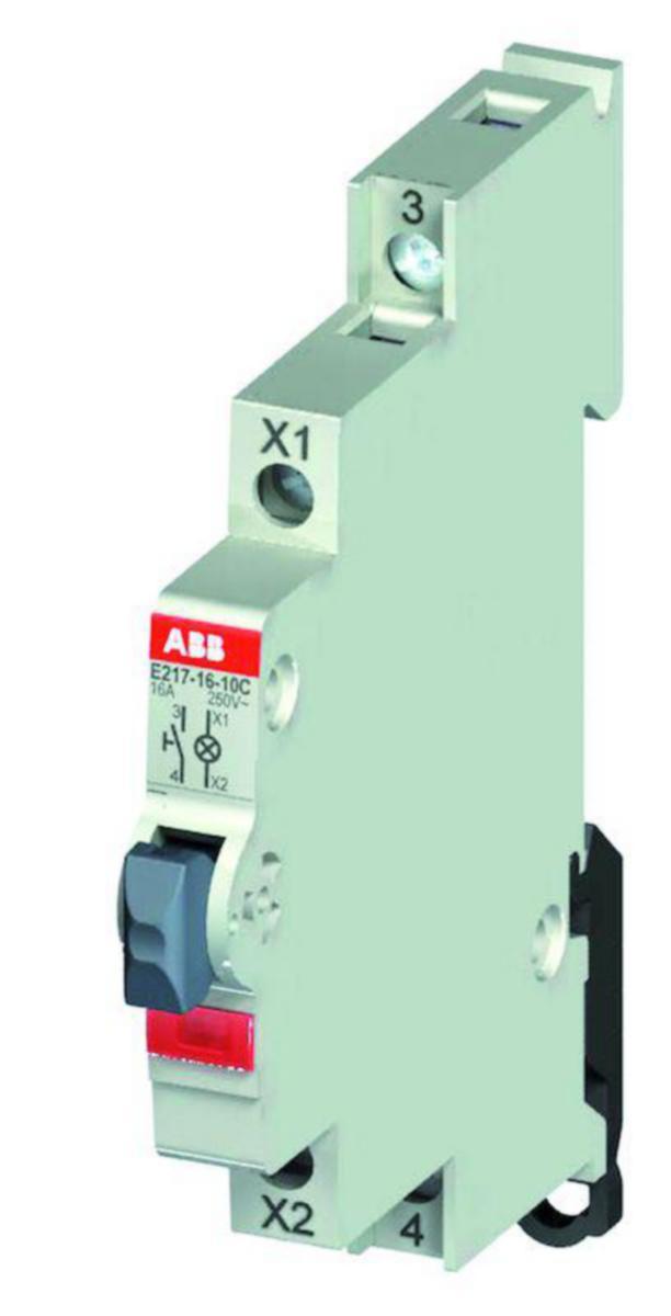 Askelpainike ABB E210 - ASKELPAINIKE E210 PUNAINEN 1A AC