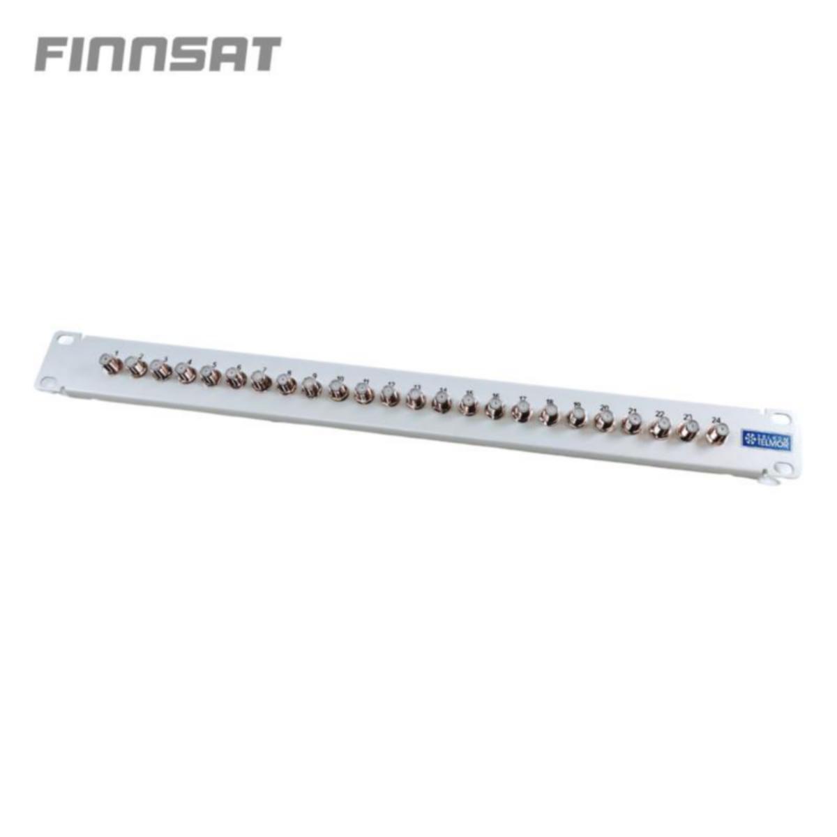 Paneeli 19" Telmor sis. 24 F/F adapteria - LIITIN TELMOR 19" 1RU PANEELI SIS. 24XFF
